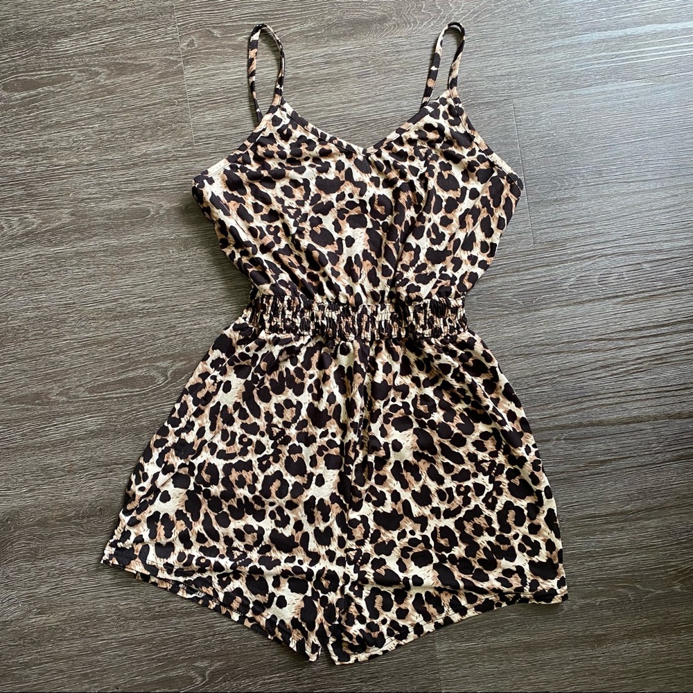 Leopard Print Romper
